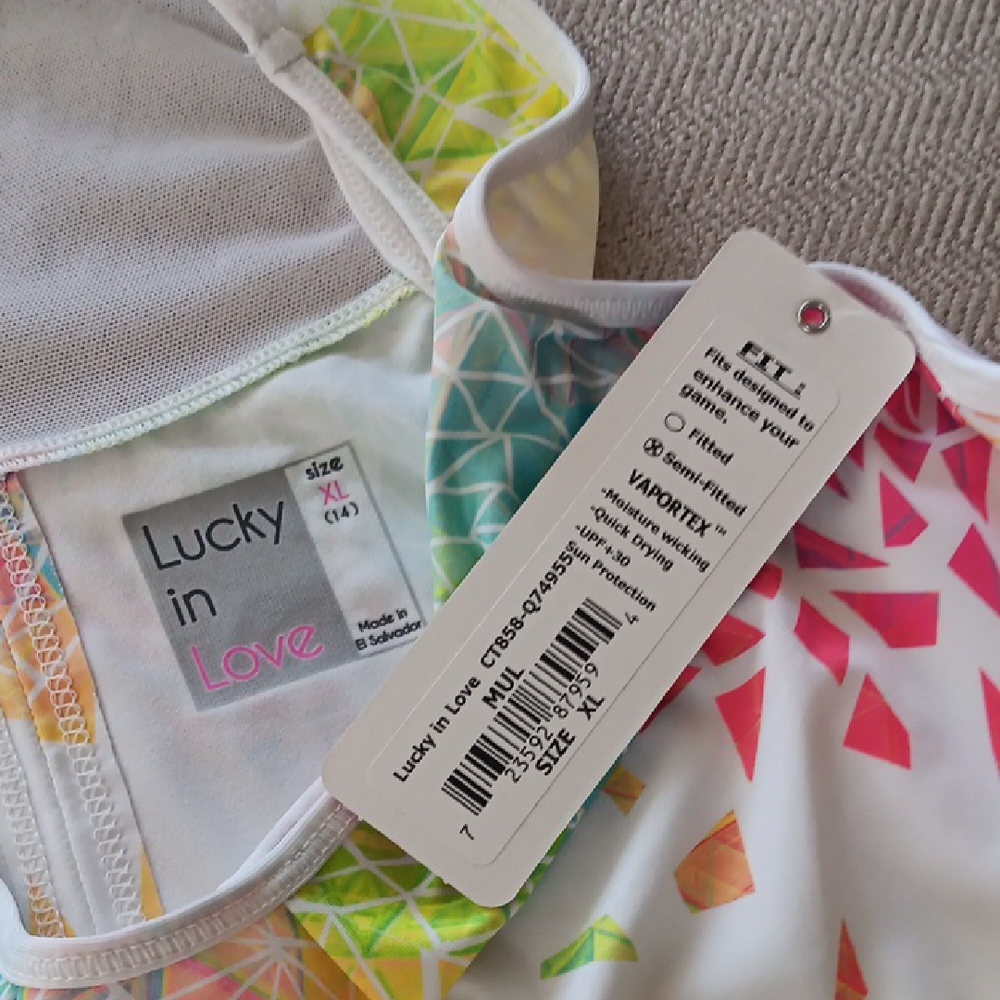 Lucky in Love Multicolor Athletic Top